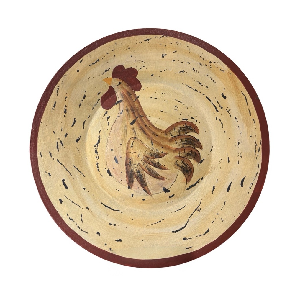 Rustic Chicken Decorative‎ Plate Decor